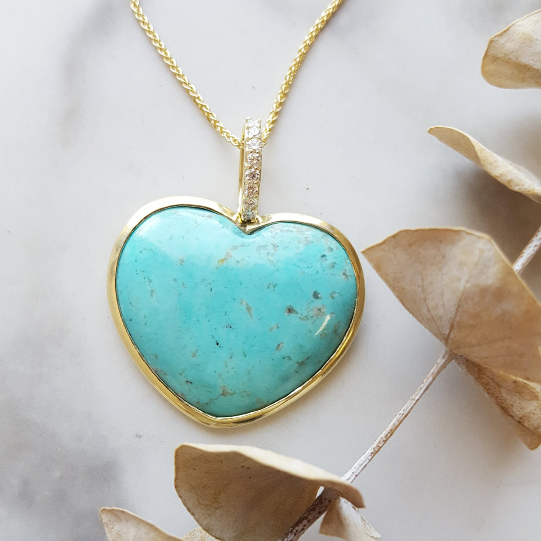 Arizona Turquoise in Gold