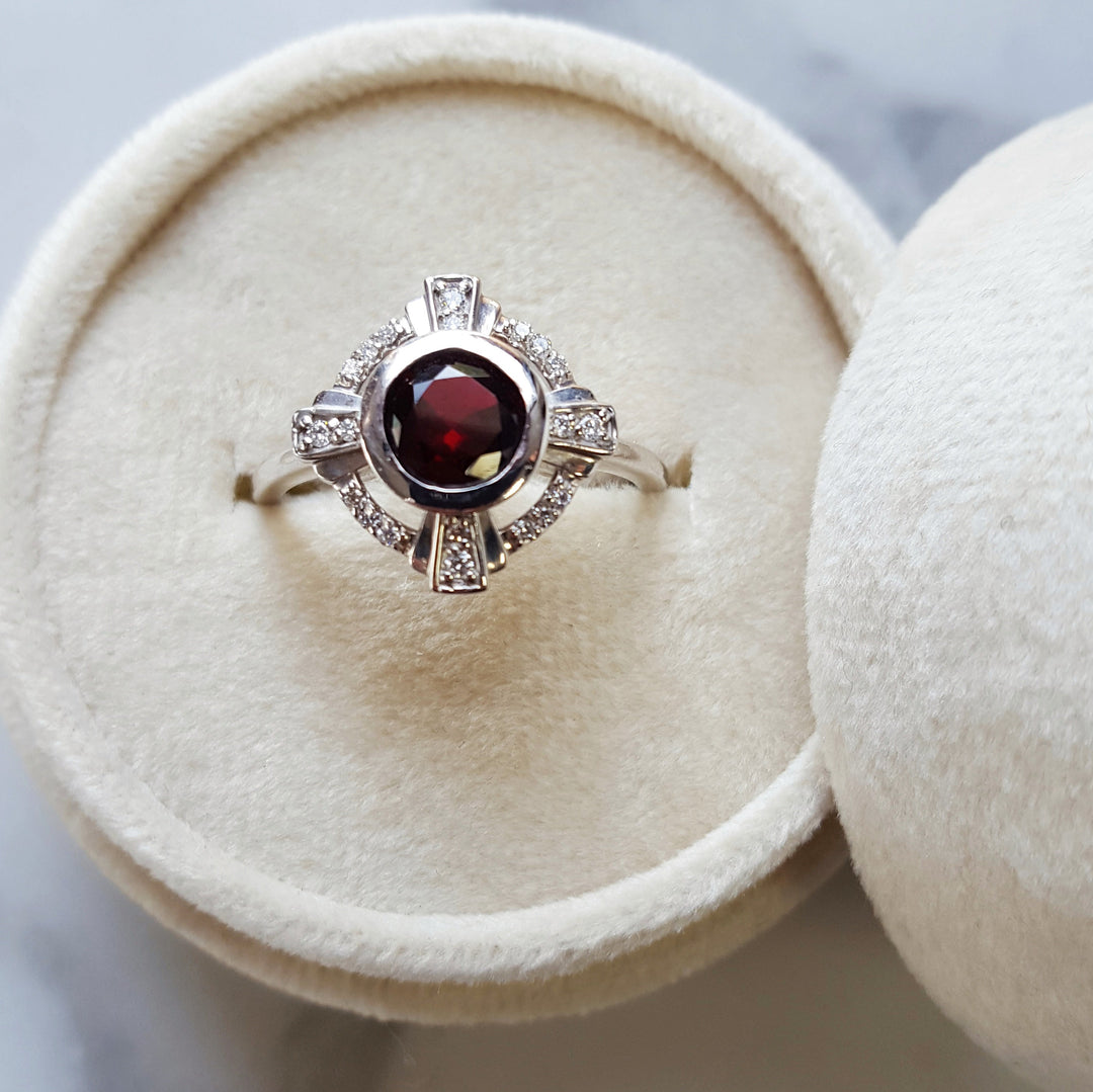 Arizona Anthill Garnet Ring