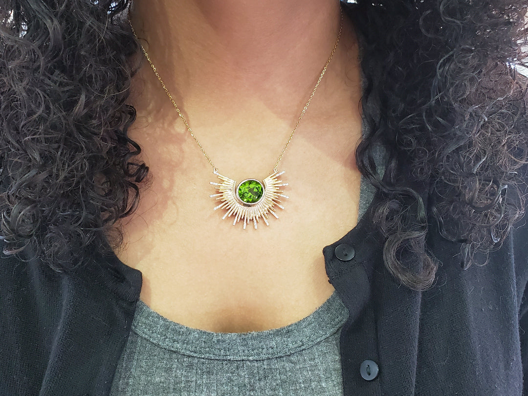 Arizona Peridot Pendants