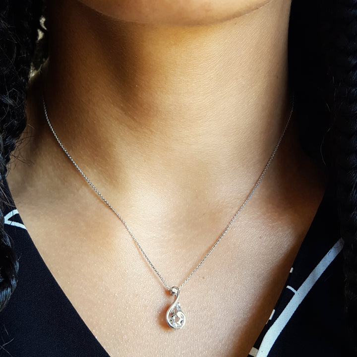 Quartz Swirl Pendant