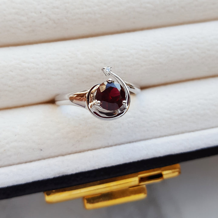 Shooting Star Garnet Ring