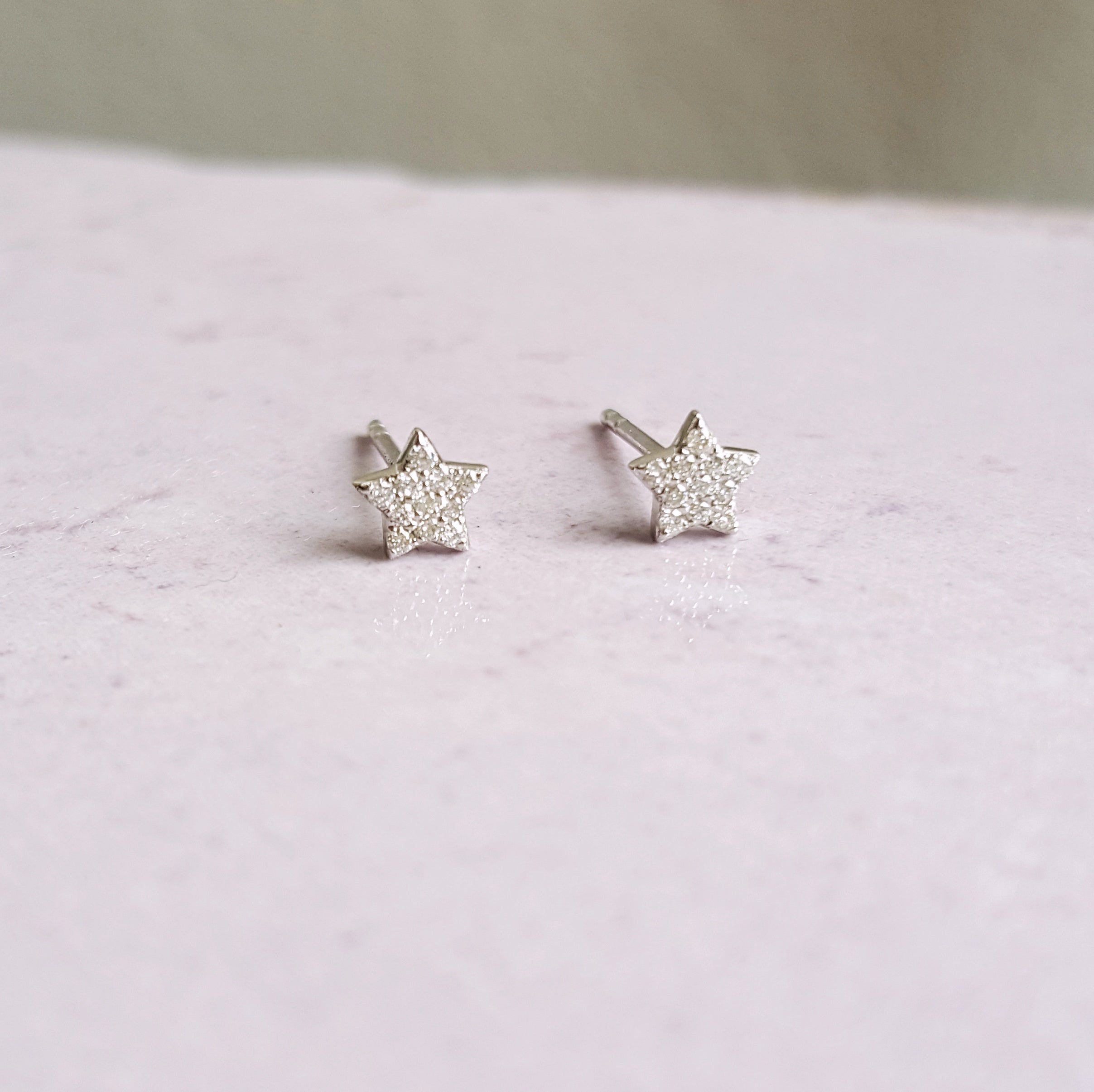 Petite Diamond Star Studs – Sami Fine Jewelry
