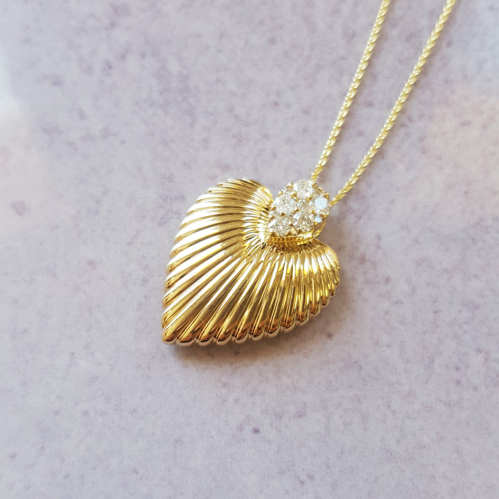 Angel Wing Heart Pendant
