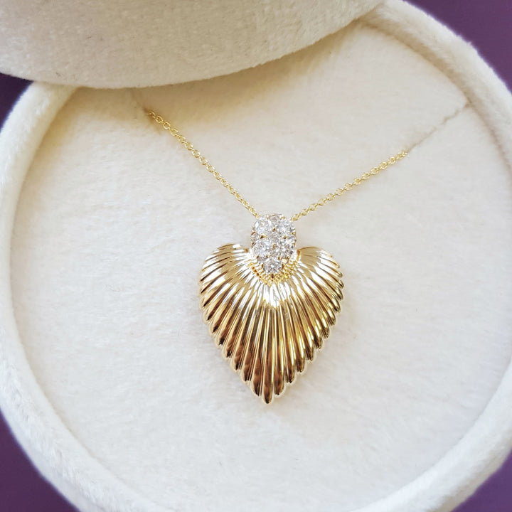 Angel Wing Heart Pendant