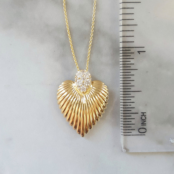 Angel Wing Heart Pendant