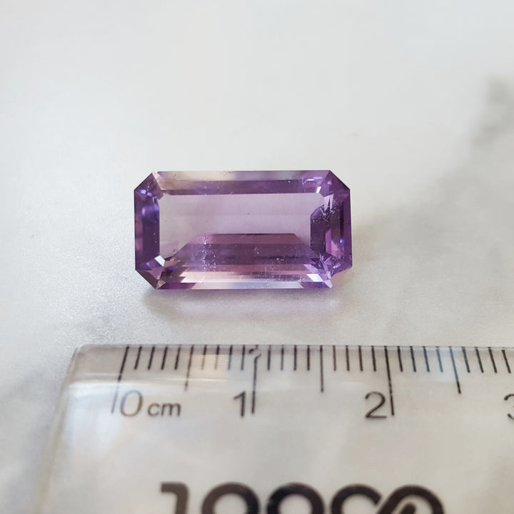 Elongated Emerald Cut Vintage Arizona Amethyst Gem