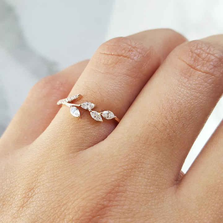 Gems One Diamond Vine Ring