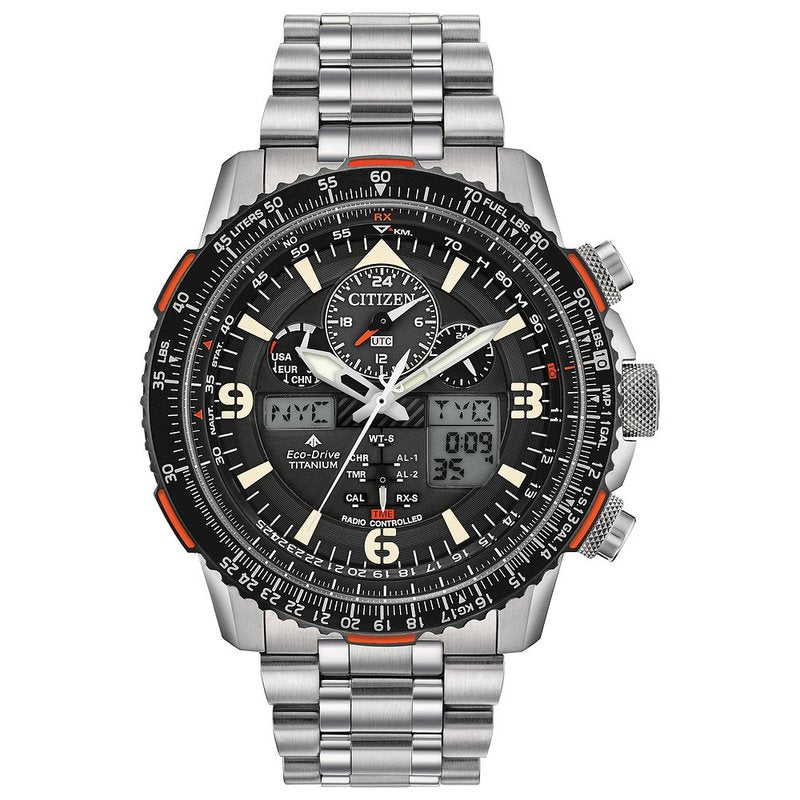 Citizen Eco-Drive Promaster Eco Skyhawk Mens Super Titanium