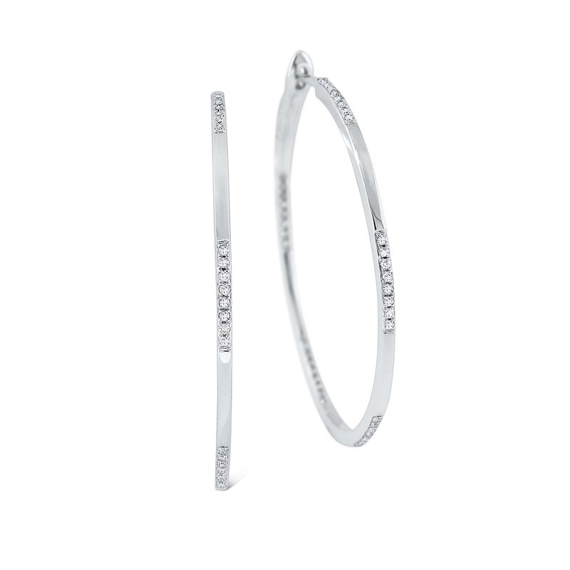 KC Designs 14K Gold and Diamond Hoop Earrings E1073