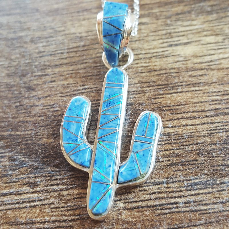 Sterling Arizona Turquoise and Inlaid Jewelry Denim Lapis Lazuli
