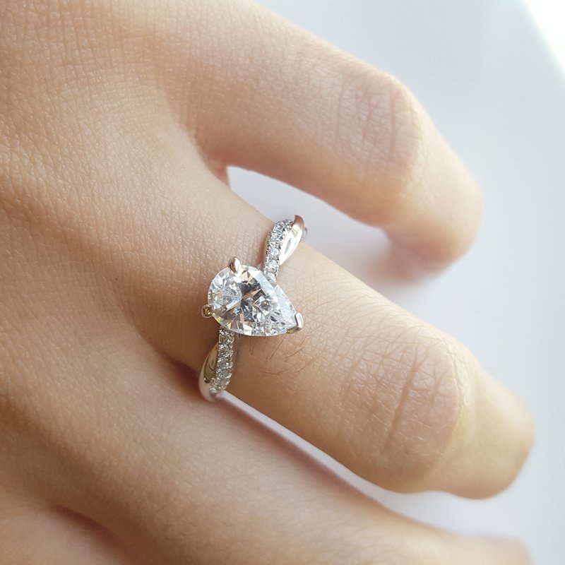 Sami Fine Jewelry Pear Engagement Ring - Main Image
