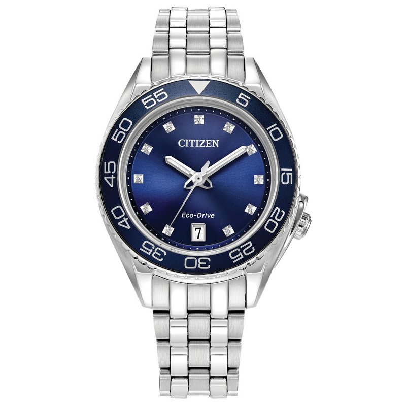 Citizen Eco-Drive Sport Luxury Carson Ladies Stainless Steel  display picture 1