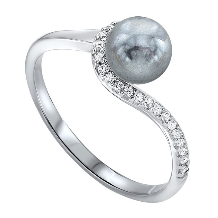 Sami Fine Jewelry Black Pearl Swirl Ring