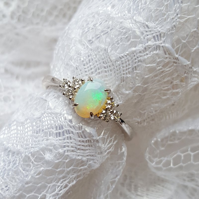 Sami Fine Jewelry Dainty Opal Ring