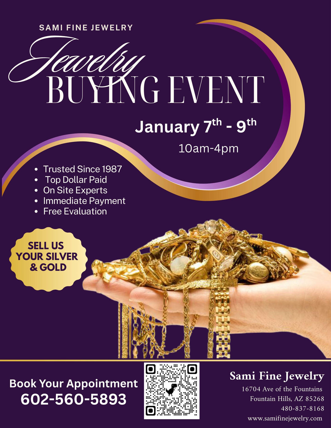 Jewelry Store Buying Event January 7th-9th 2025