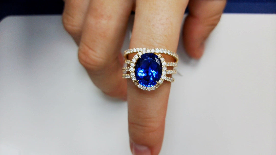 Precious Metal Gemstone Rings Over $5000