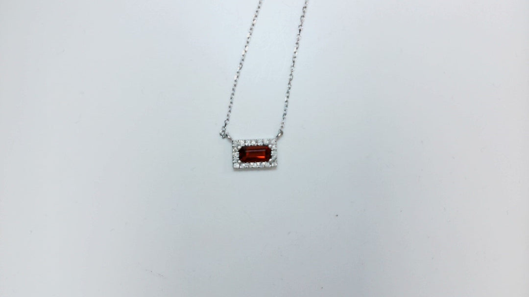 Precious Metal Gemstone Necklace