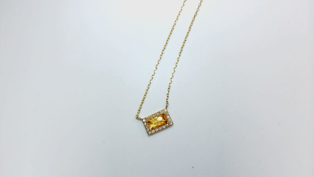 Precious Metal Gemstone Necklace