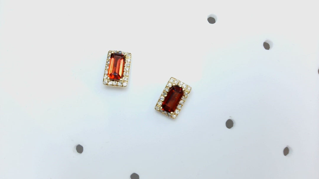 Precious Metal Gemstone Earring
