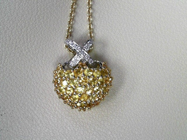Precious Metal Gemstone Necklace