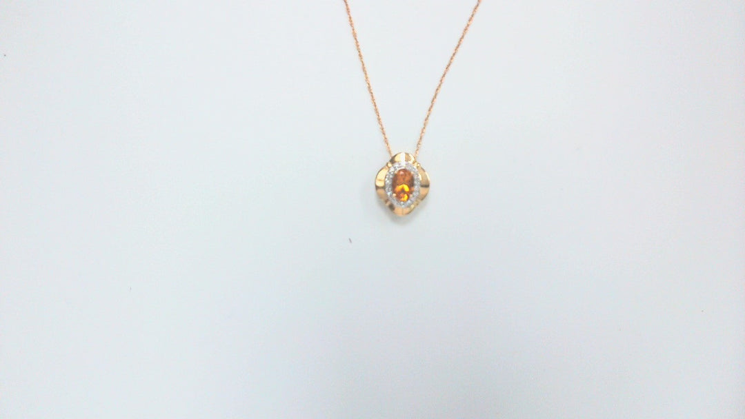 Precious Metal Gemstone Pendant