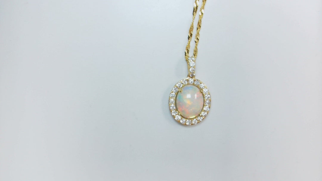 Precious Metal Gemstone Necklace