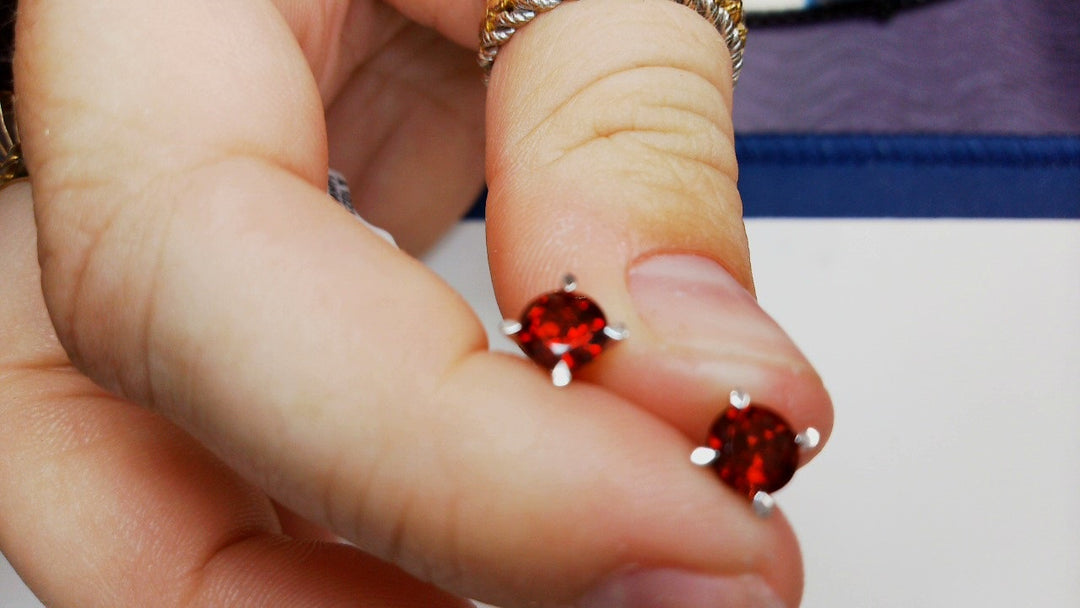 Precious Metal Gemstone Earring