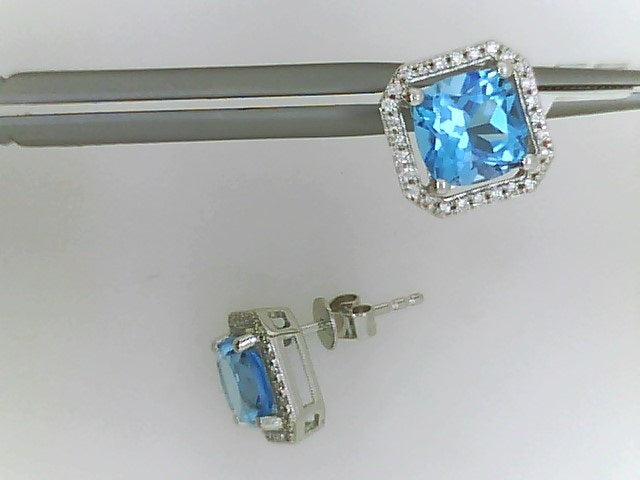 Precious Metal Gemstone Earring