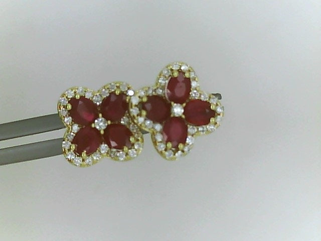 Precious Metal Gemstone Earring