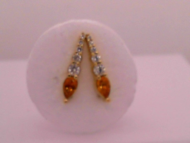 Precious Metal Gemstone Earring