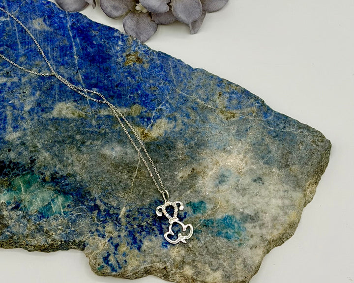 10k Modern Dog Pendant