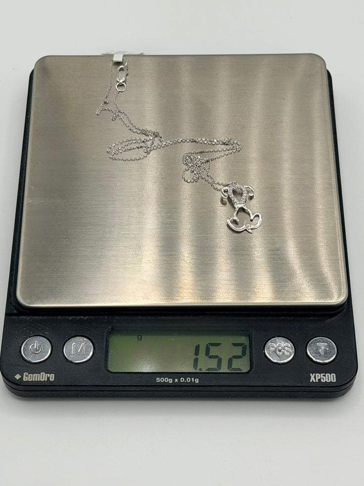 10k Modern Dog Pendant
