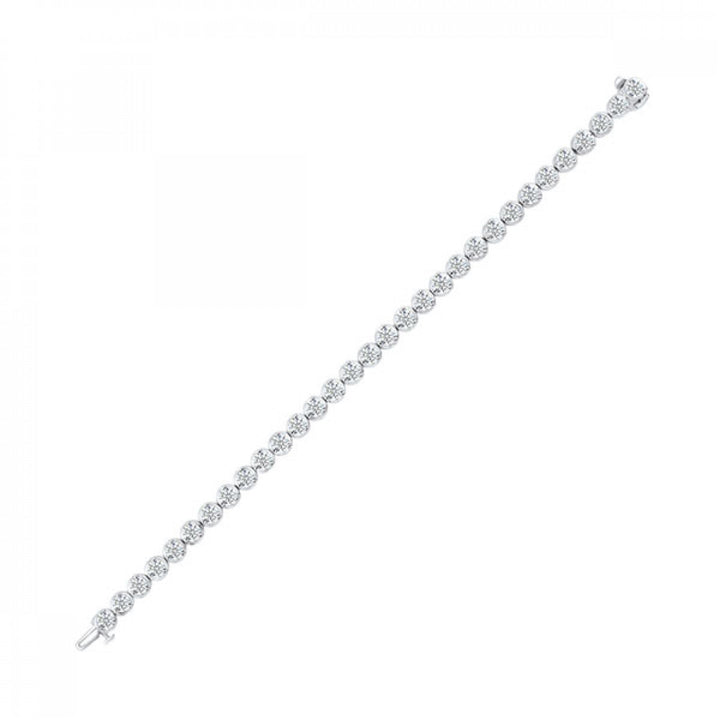 14K White Gold Timeless Radiance Diamond Tennis Bracelet