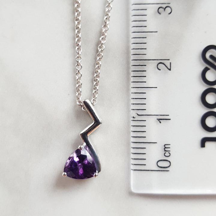 Arizona Amethyst Lightning Bolt Pendant