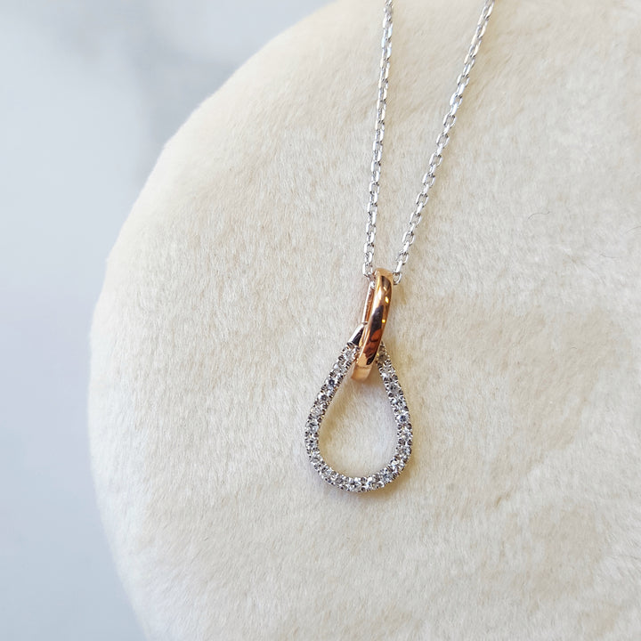 Accent Loop Diamond Pendant