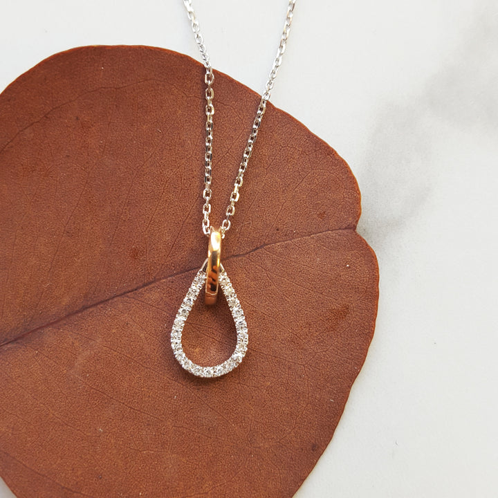 Accent Loop Diamond Pendant