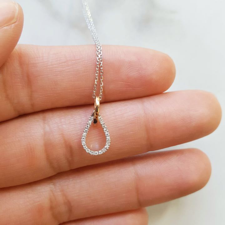 Accent Loop Diamond Pendant