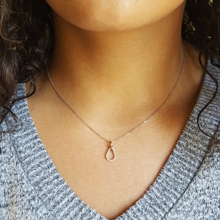 Accent Loop Diamond Pendant