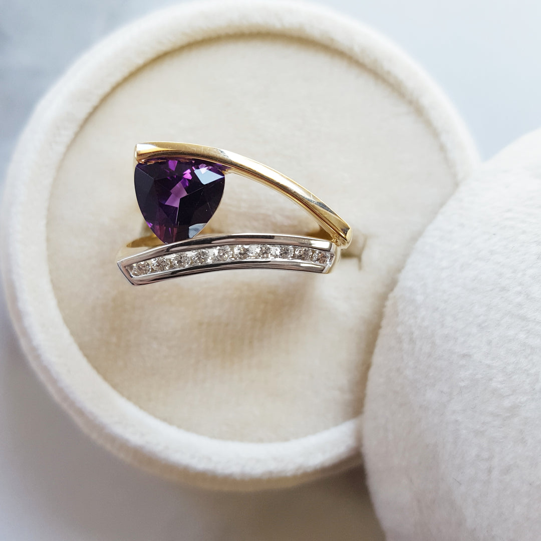 Striking Amethyst Ring