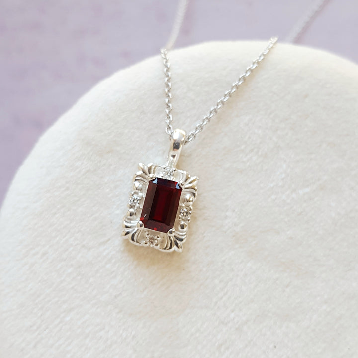 Brilliant Cut Arizona Garnet Pendant