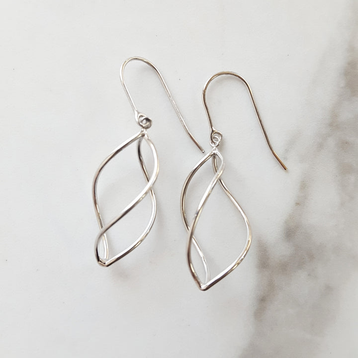 Petite Spiral Gold Earrings