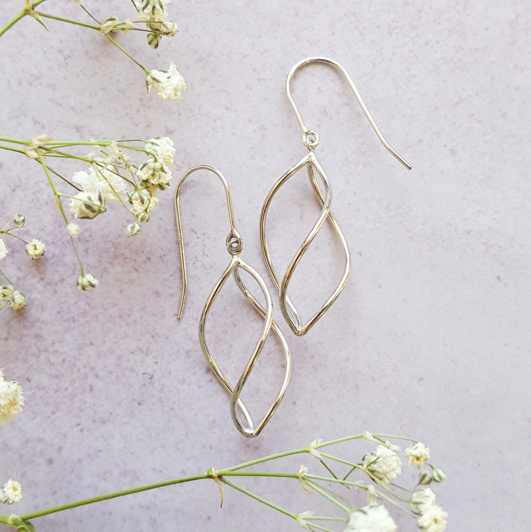 Petite Spiral Gold Earrings