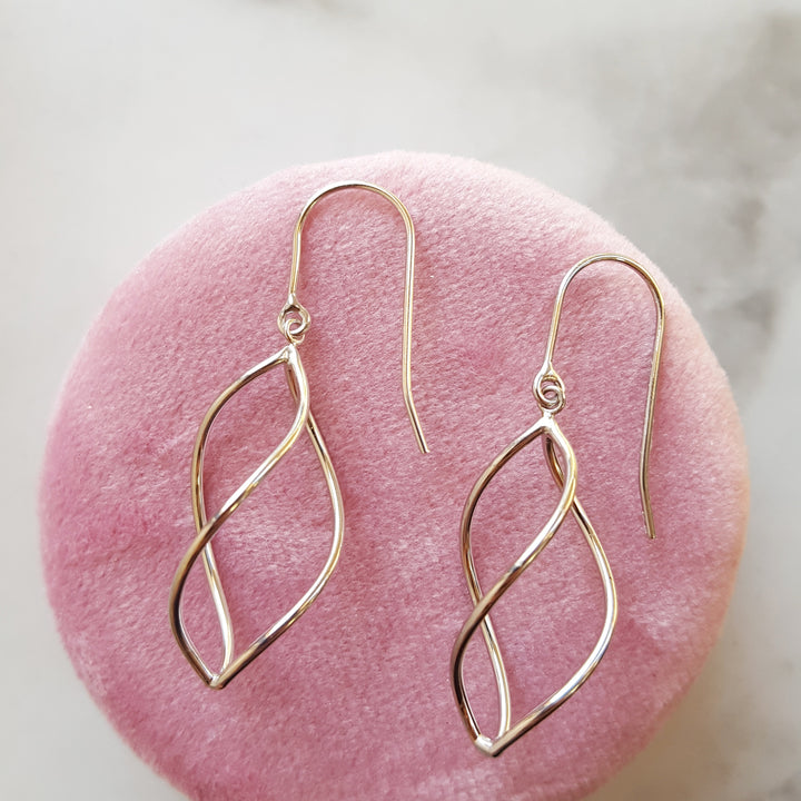 Petite Spiral Gold Earrings