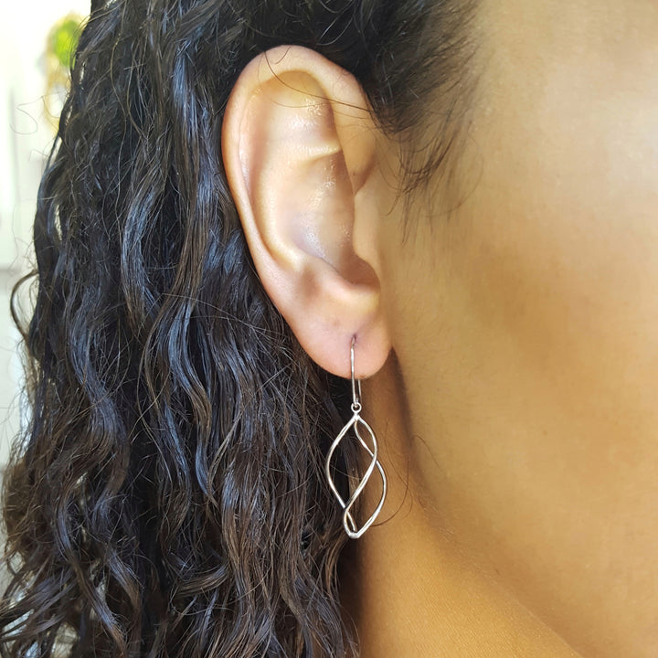 Petite Spiral Gold Earrings