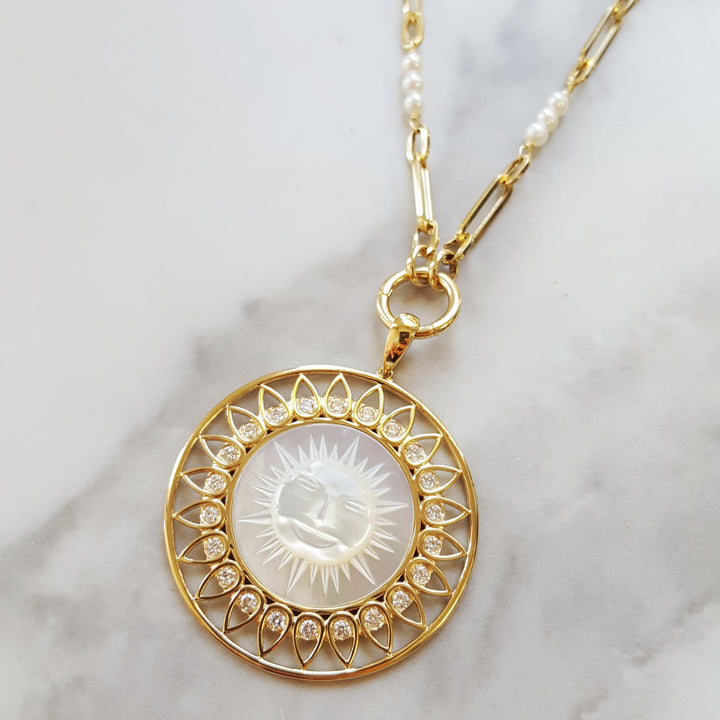 Renaissance Sun Medallion Pendant