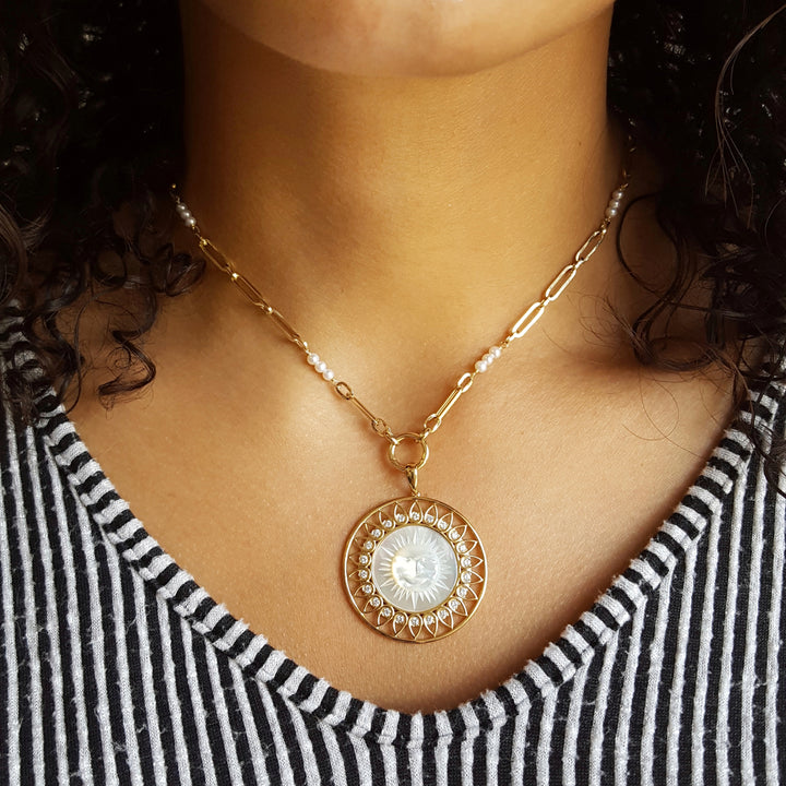 Renaissance Sun Medallion Pendant