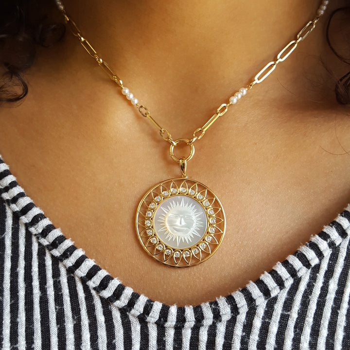 Renaissance Sun Medallion Pendant
