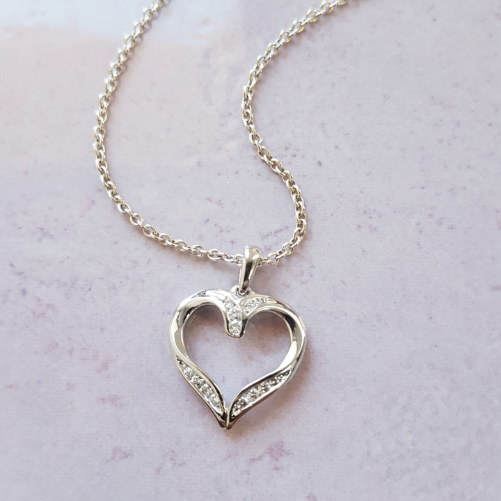 Petite Diamond Heart Pendant