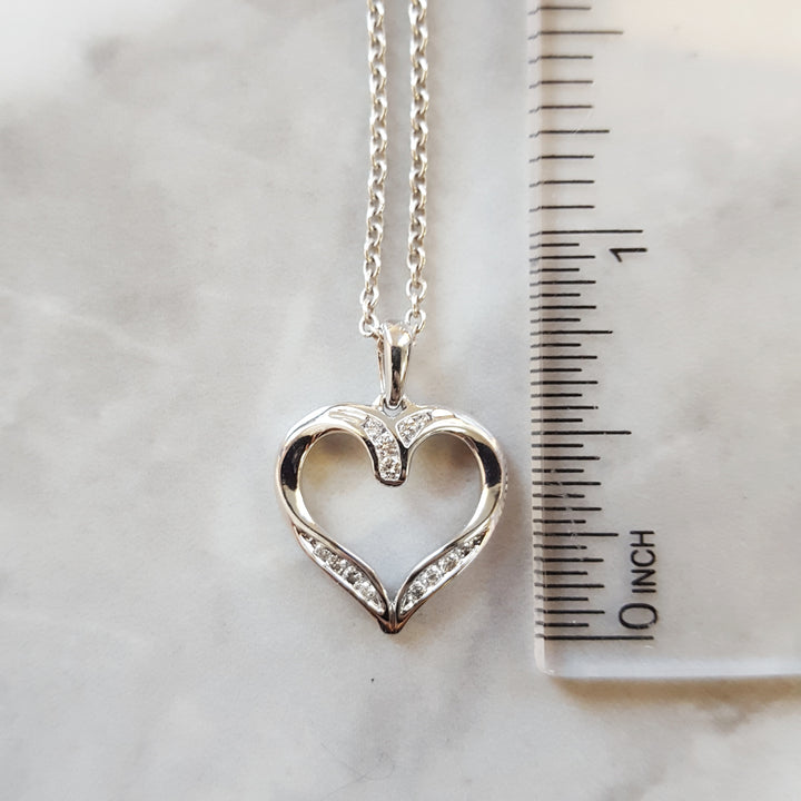 Petite Diamond Heart Pendant