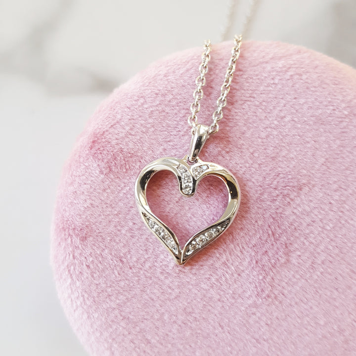 Petite Diamond Heart Pendant